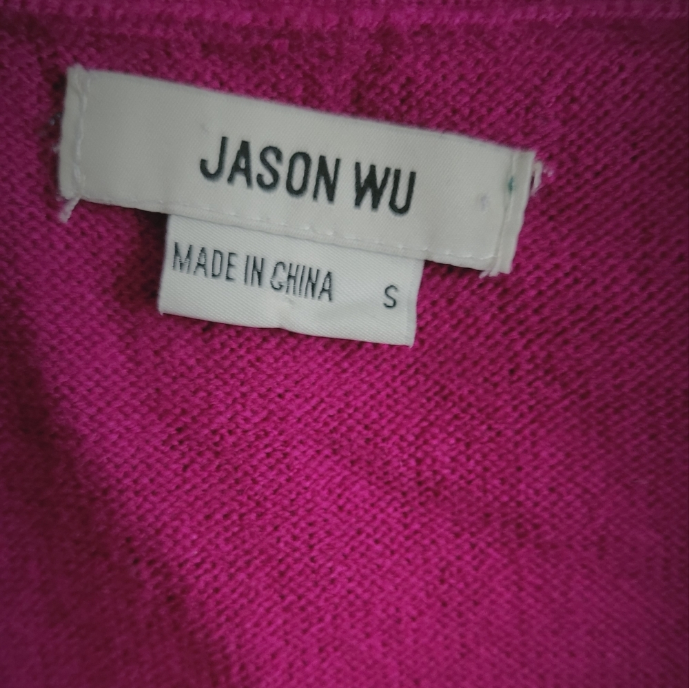 Jason Wu Fuchsia Ruffled Cardigan - Picture 8 of 13